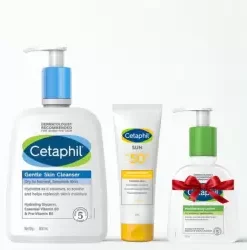 CETAPHIL COFFRET LOTION NETTOYANTE 500ML+SUN...