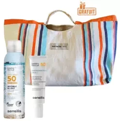 SENSILIS SAC FOUTA+SPRAY TOUCHER SEC SPF50+...