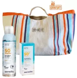 SENSILIS SAC FOUTA+SPRAY TOUCHER SEC SPF50+...