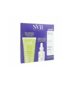SVR COFFRET SEBIACLEAR GEL MOUSSANT 200ML+AMPOULE AZ FLASH ANTI IMPERFECTIONS 30ML+CREME SOLAIRE MATIFIANTE SPF50 40ML (OFFERT)