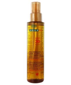 NUXE SUN HUILE BRONZANTE VISAGE ET CORPS SPF30 150ML