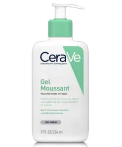 CeraVe Gel Moussant Nettoyant Peaux Normales a Grasses 236ml