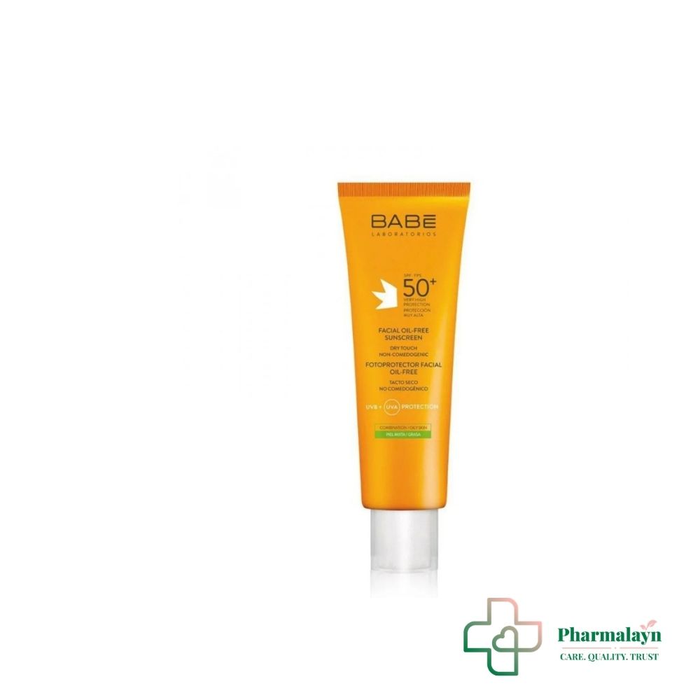 Babé Creme Solaire Oil Free SPF50+ Peaux Mixte à Grasse 50ml