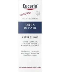 Eucerin Urea Repair Crème Visage 5% Urée Peau Sèche 50ml