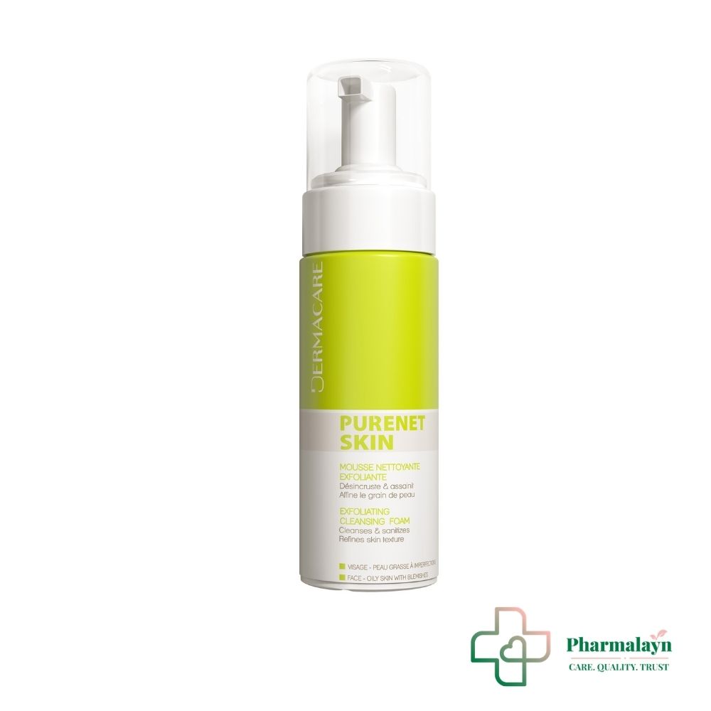 DERMACARE PURENET SKIN MOUSSE NETTOYANTE EXFOLIANTE 150 ML