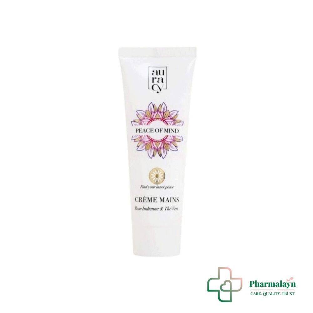 AURACY PEACE OF MIND CREME MAINS ROSE INDIENNE&THE VERT 75GR