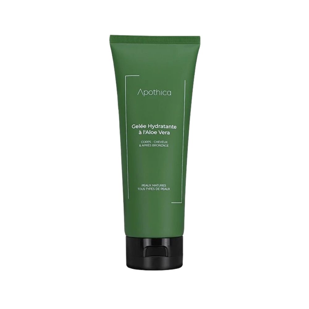 APOTHICA Gelée Hydratante à L’aloe Vera Corps-Cheveux et Aprés Bronzage 200ml