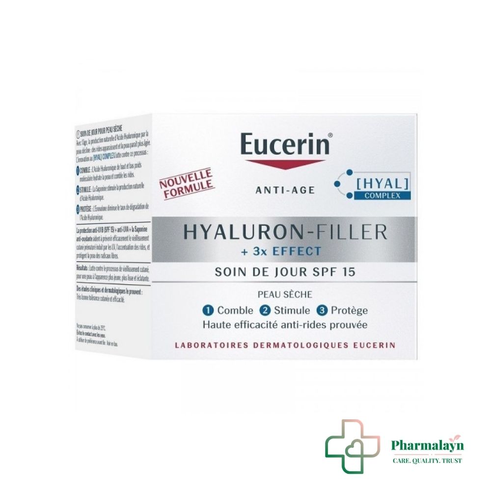 EUCERIN HYALURON FILLER SOIN DE JOUR ANTI AGE SPF15 PEAU SECHE 50ML