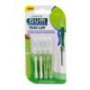 GUM Brossette Interdentaire Travler 1,1 mm 1414 nettoie efficacement les espaces interdentaires, élimine la plaque dentaire et protège les gencives. Pack de 4 brossettes.
