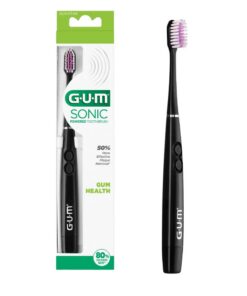 La brosse à dents électrique à pile Sonic Daily Gum a été formulée pour un usage quotidien. Elle vous aide à garder des dents et des gencives saines.