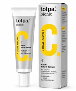 TOŁPA BIONIC DUAL – CRÈME DE NUIT GLOW-REPAIR À LA VITAMINE C 40 ML