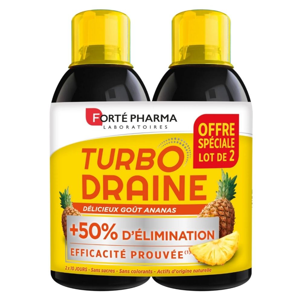 FORTE PHARMA TURBODRAINE MINCEUR ANANAS 500ML( -50% SUR LE 2 EME )