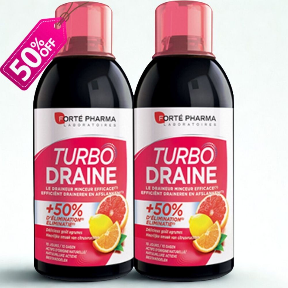 FORTE PHARMA TURBODRAINE MINCEUR AGRUMES 500ML+LE 2 EME (-50%)