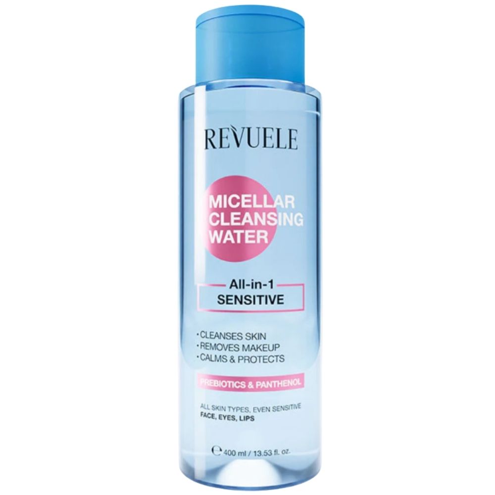 REVUELE EAU MICELLAIRE DEMAQUILLANTE TOUT EN 1 PEAUX SENSIBLES 400 ML