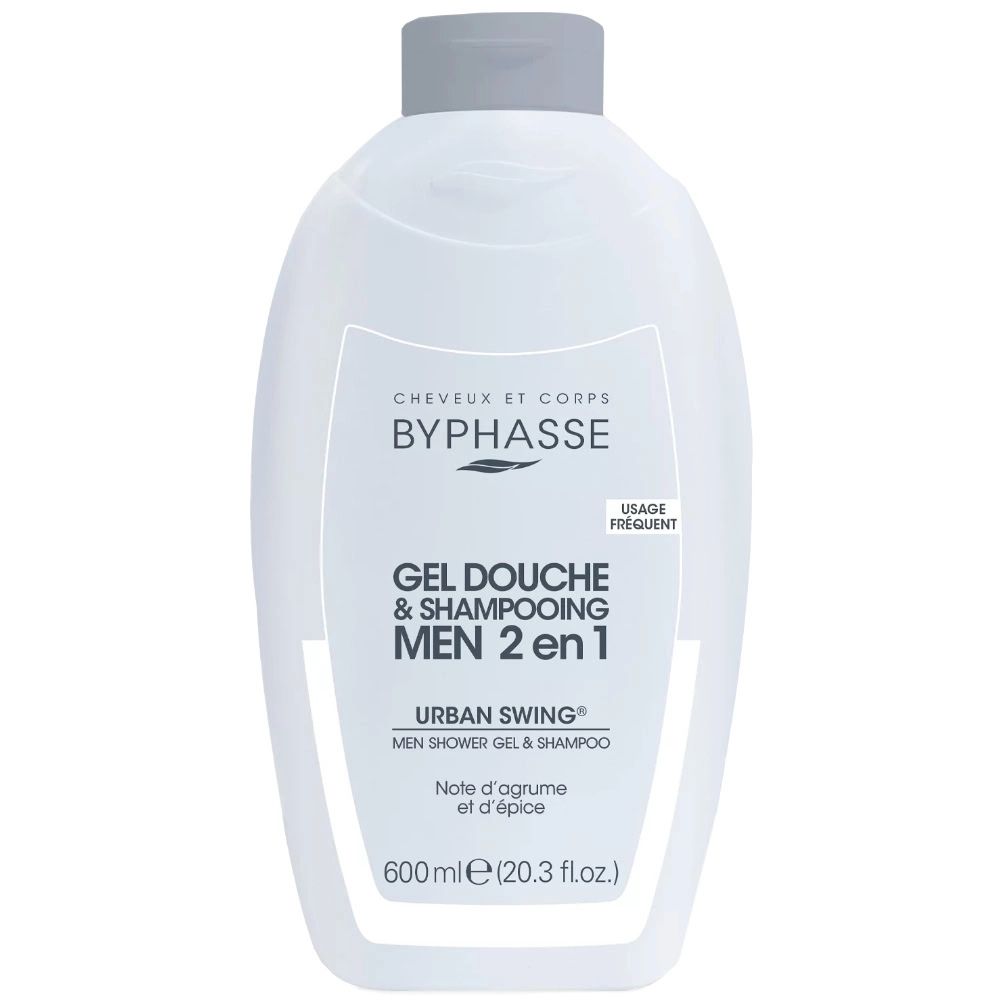 Byphasse Gel Douche et Shampoing Urban Swing Men 2 en 1 600ml
