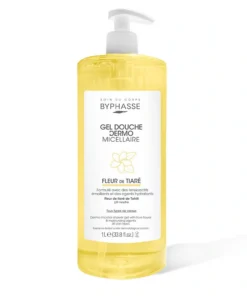 Byphasse Gel Douche Dermo Micellaire Fleur de Tiaré 1L