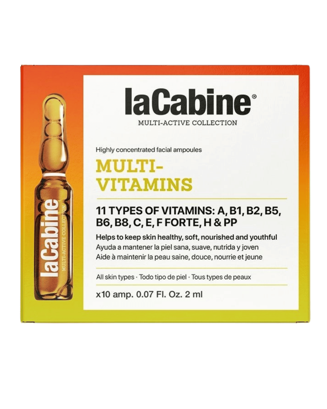 LA CABINE AMPOULES MULTIVITAMINES 10X2ML