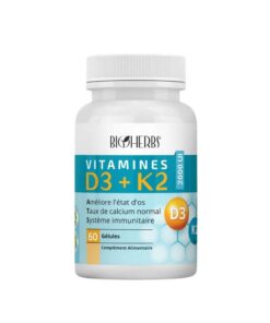 Bioherbs Vitamines D3+K2 60 gélules