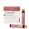 Biocyte Collagen Shot est un complément alimentaire anti-âge conçu pour préserver la fermeté, l’élasticité et l’hydratation de la peau. Chaque fiole apporte 10 g de collagène marin hydrolysé Naticol® de types I et III, associé à 55 mg d’acide hyaluronique d’origine végétale. Sa formule contient également de la vitamine C, qui contribue à la formation normale du collagène pour assurer le fonctionnement normal de la peau. Les vitamines C et E, le zinc et le sélénium participent à la protection des cellules contre le stress oxydatif. Prêt à boire et délicieusement aromatisé à la cerise, ce format nomade s’intègre facilement à la routine beauté quotidienne. Principaux bienfaits : Aide à maintenir la fermeté et l’élasticité de la peau Favorise une peau hydratée, lisse et rebondie Contribue à la formation normale du collagène Protège les cellules contre le stress oxydatif Format pratique prêt à boire, goût cerise Conseils d’utilisation : Agiter avant emploi, puis boire une fiole par jour, de préférence le matin et sans la diluer. Cure de 10 jours, renouvelable pendant 3 mois. Précautions : Ne pas dépasser la dose journalière recommandée. Déconseillé aux femmes enceintes ou allaitantes et aux enfants sans avis médical. Tenir hors de portée des jeunes enfants. Ce complément ne remplace pas une alimentation variée et équilibrée ni un mode de vie sain. Contient du poisson. Source : Biocyte