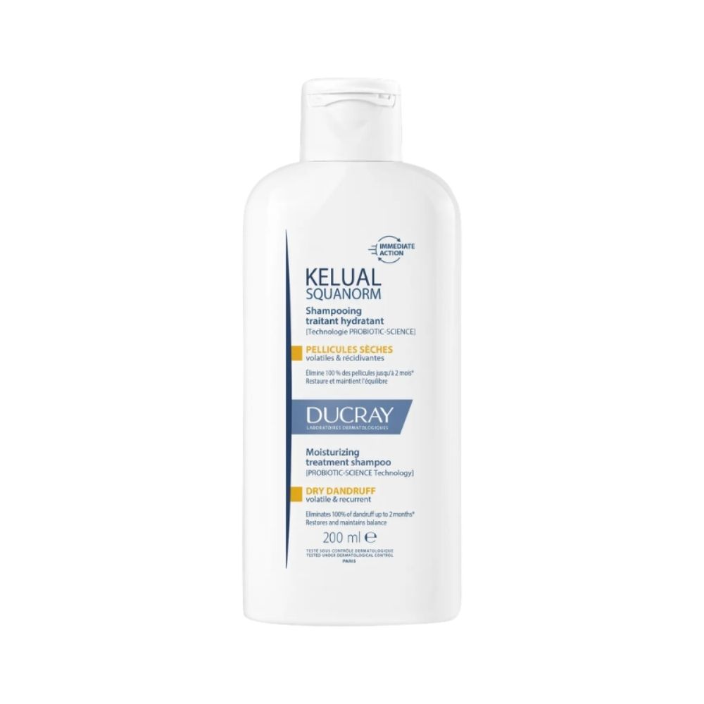 DUCRAY KELUAL SQUANORM SHAMPOOING PELLICULES SECHES 200ML